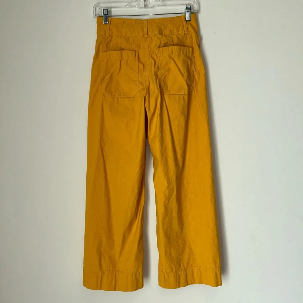 Maeve by Anthropologie The Colette Waist Size 26 Mustard Yellow Pants - Picture 2 of 2